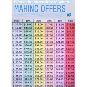 Offers Welcome ☺️